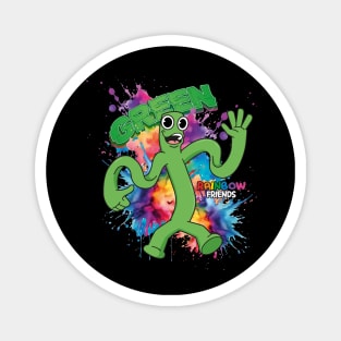 Green Rainbow Friends Magnet